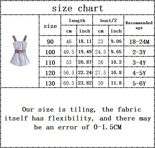 

Pretty Princess Summer Off Shoulder Belt Striped Outwear Kids Baby Girls Jumpsuits Cotton 100% Children Toddler Overalls 18M-6Y