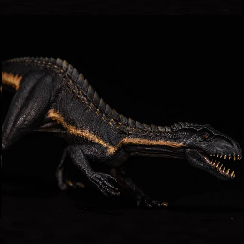 Nanmu 1:35 Berserker Raptor динозавр индораптор с маленькой фигурой человека подвижная челюсть черный цвет версия