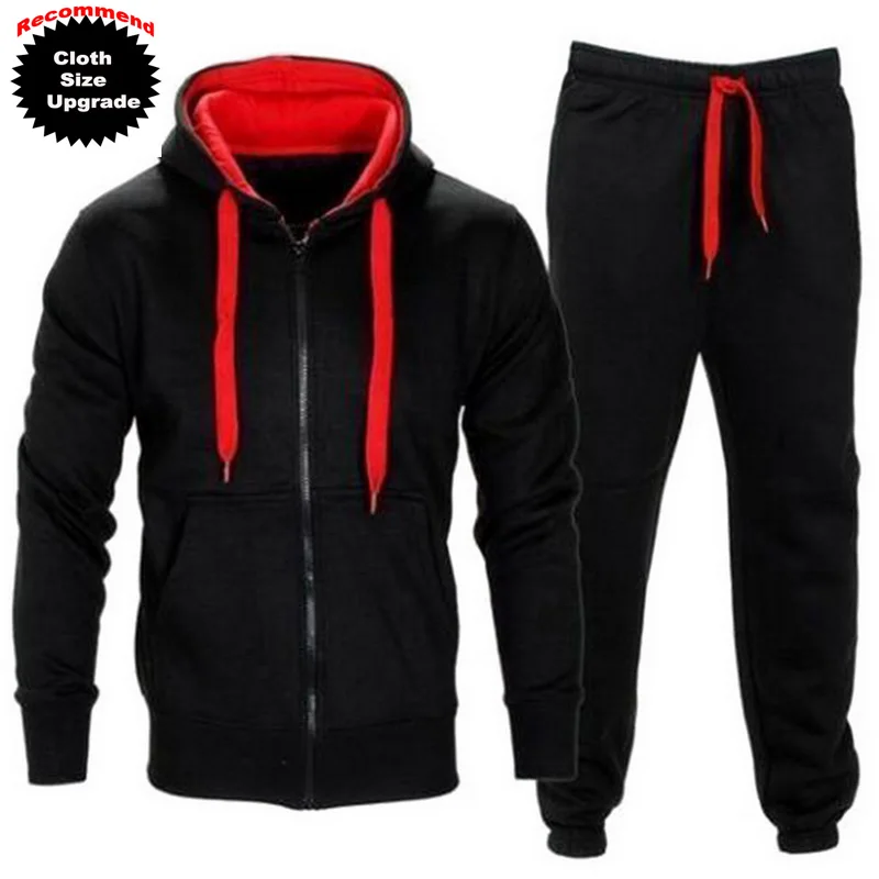 Мужской спортивный костюм LAAMEI комплект из 2 предметов толстовка на молнии с