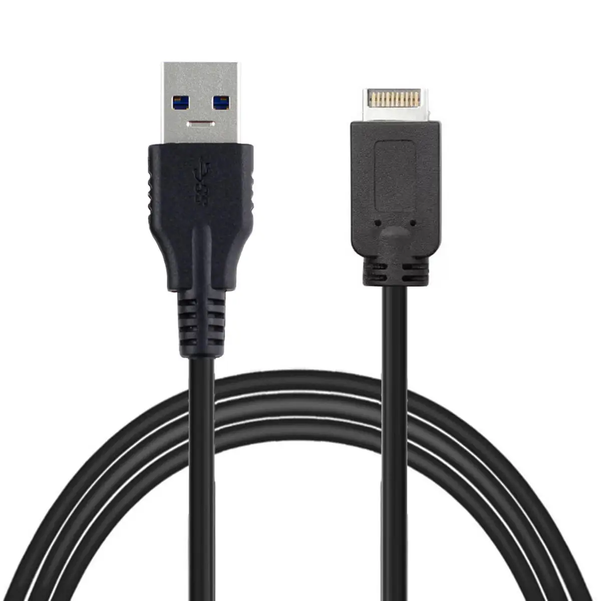 

Удлинитель Zihan USB 3,1 с передней панелью на USB 3.0 Type-A «папа», кабель для передачи данных, шнур преобразователя, 50 см, черный
