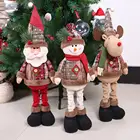 2020 Рождественские куклы, украшения для дома, новый год, оригинальные олени, снеговик, Санта-Клаус, большие куклы, подарок для детей