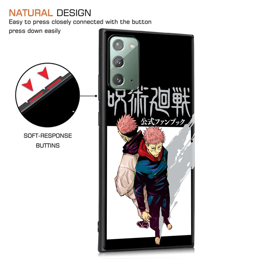 

Phone Case For Samsung Galaxy Note 20 10 Plus Lite Ultra Soft shell for SAMSUNG GALAXY 9 8 Silicon Hot Anime Jujutsu Kaisen Yuji
