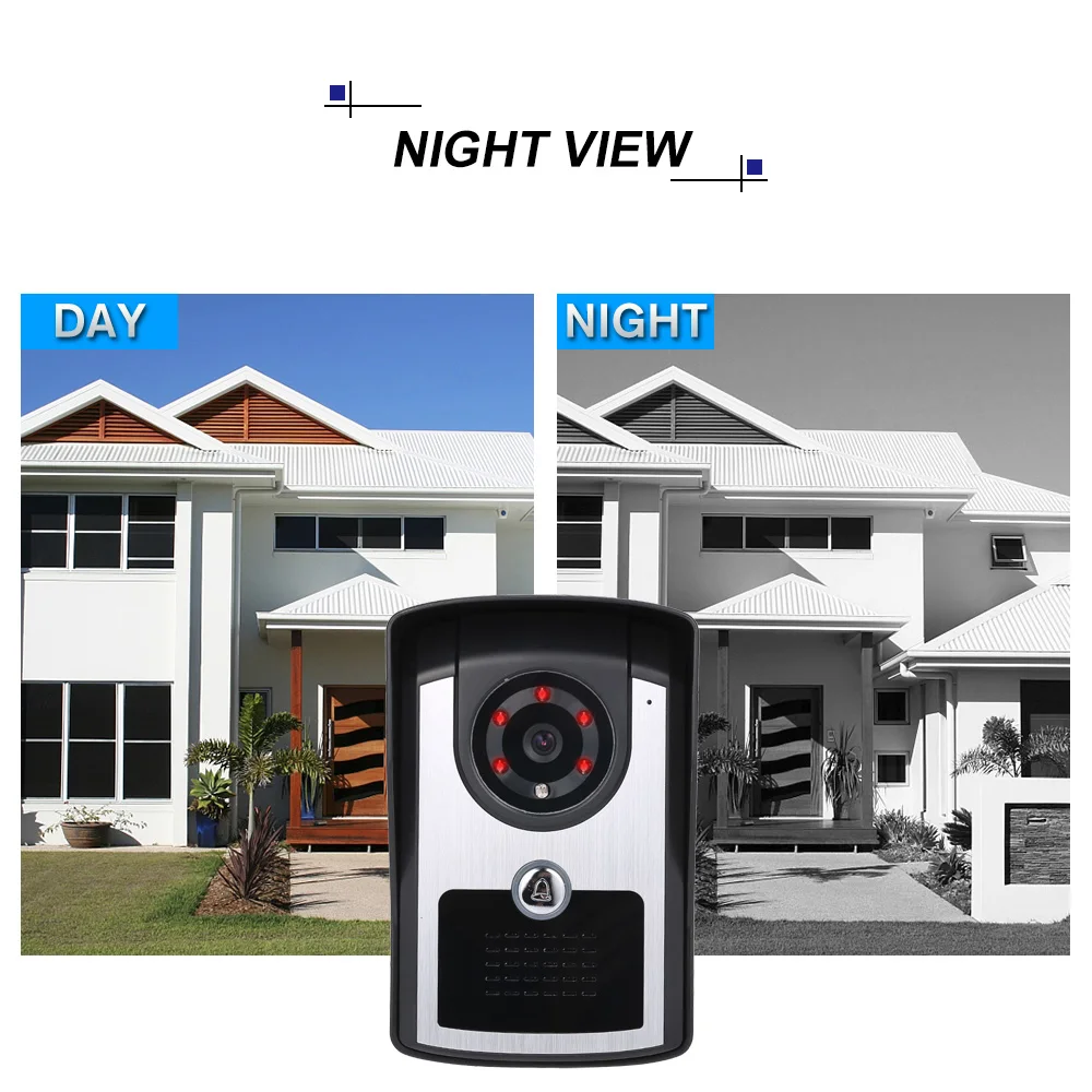 7 inch Monitor HD Camera Video Door Phone Doorbell Intercom System IR Night Vision Wired | Безопасность и защита