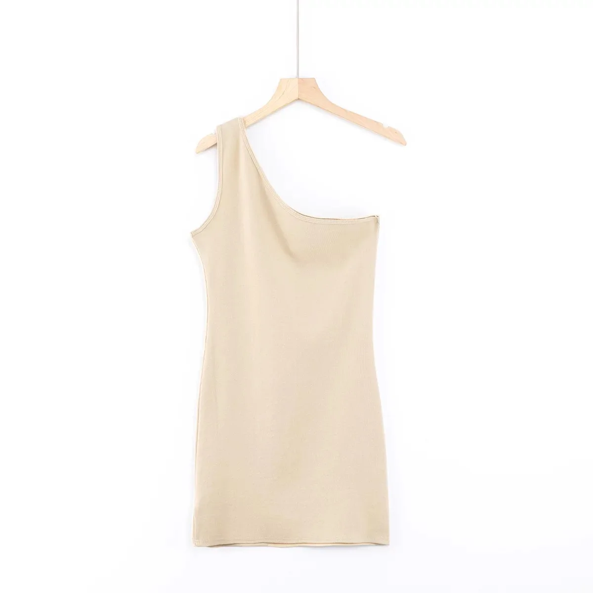 Уличная одежда трикотажное мини облегающее платье без рукавов женское летнее на