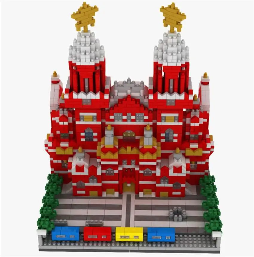 3D креативные архитектурные кубики Mirco Пизанская башня блоки Россия Москву