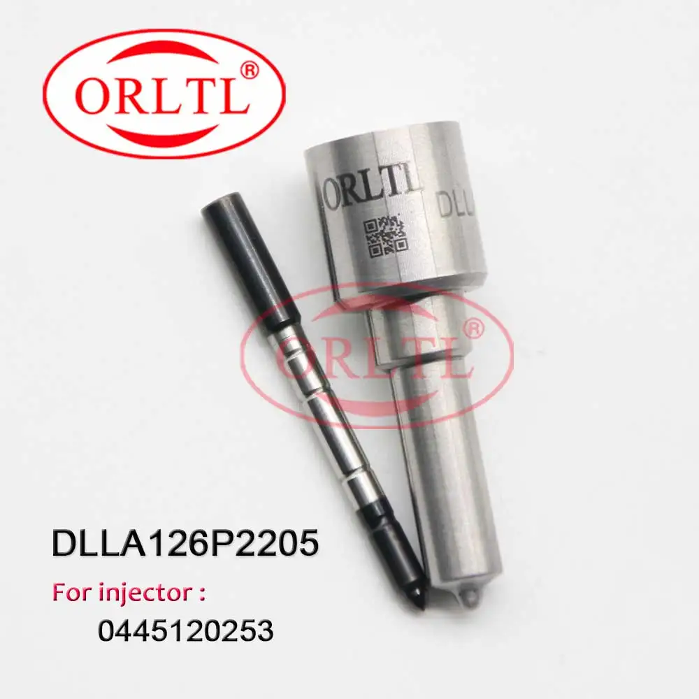

Дизельная Форсунка ORLTL DLLA126P2205, распылитель с общей топливной магистралью DLLA 126 P 2205, автозапчасти, пистолет DLLA 126P2205 для инжектора Bosch 0445120253