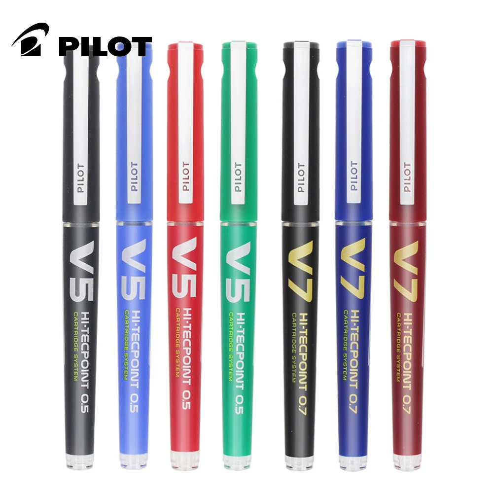 

Pilot V5 Upgraded Version BXC-V5/V7 Replaceable Ink Sac Neutral Pen Straight Liquid Gel Pen 0.5/0.7mm Large Capacity