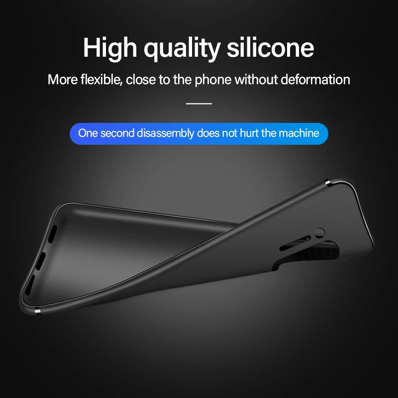 ultra thin magnetic holder soft silicone phone case for oneplus 8 7t 7 pro 6t 6 5t 5 stand finger ring bracket cover free global shipping