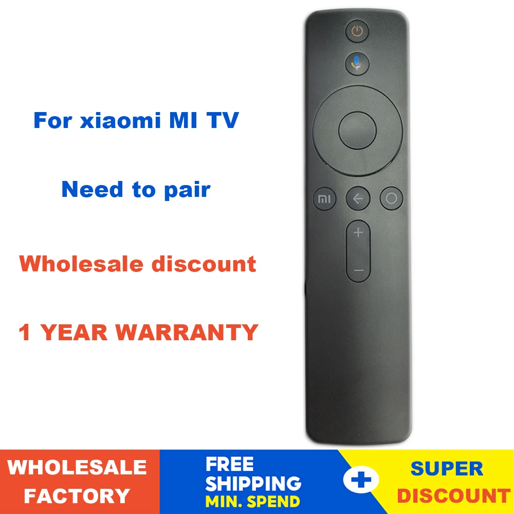 

NEW Voice Bluetooth Remote Control For Xiaomi Mi LED TV 43 4S L43M5-5ARU L50M5-5ARU with Google Assistant