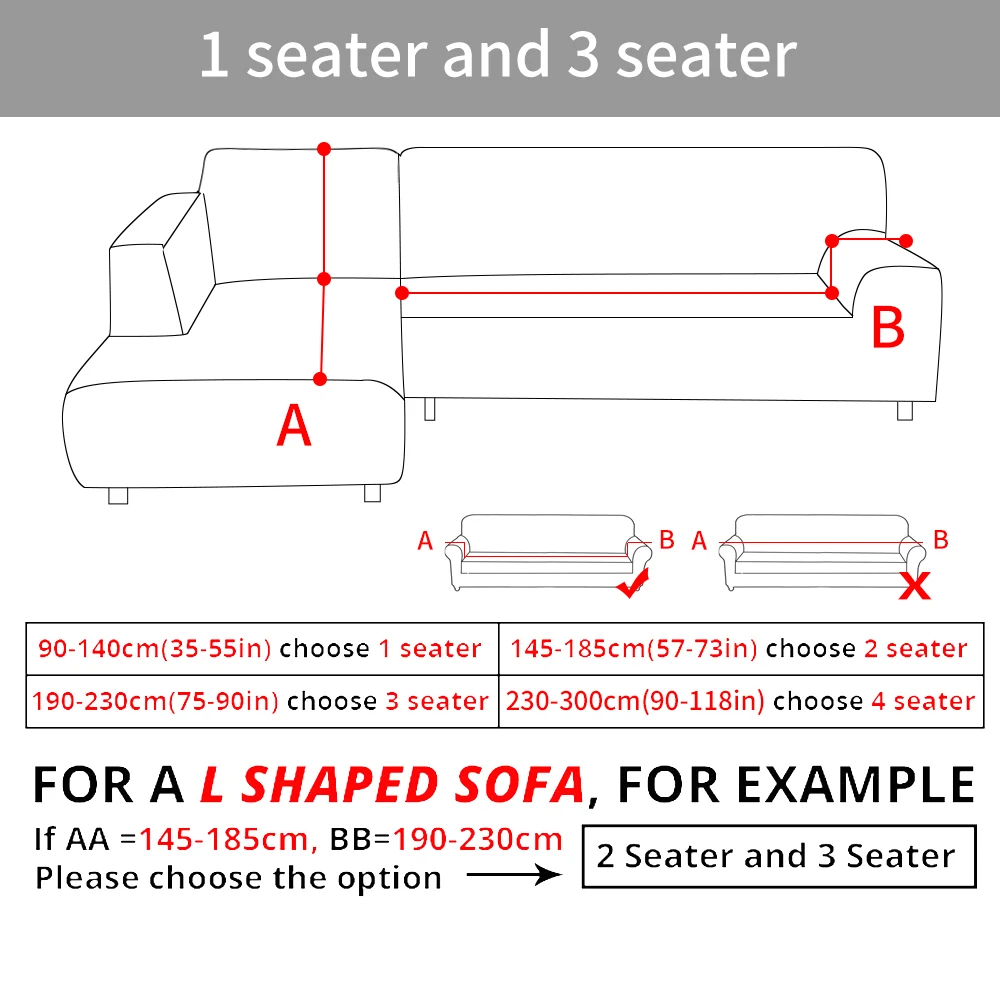 2 шт. Чехлы для углового дивана l образный диван гостиной секционный шезлонг Чехол