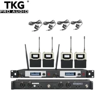 tkg audio pms9800 with 4 receiver high quality in ear headphones wireless in ear monitor system for stage