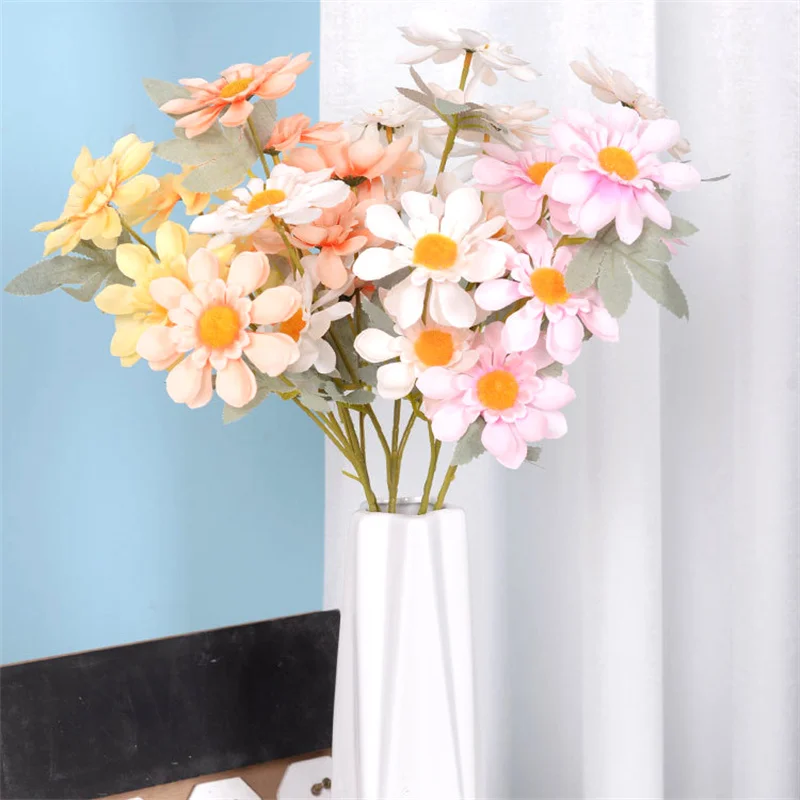

Artificial Flower,58cm 6heads Gerbera,desktop Decoration Inliving Room,flower Arrangement for Wedding Background,home Decoration