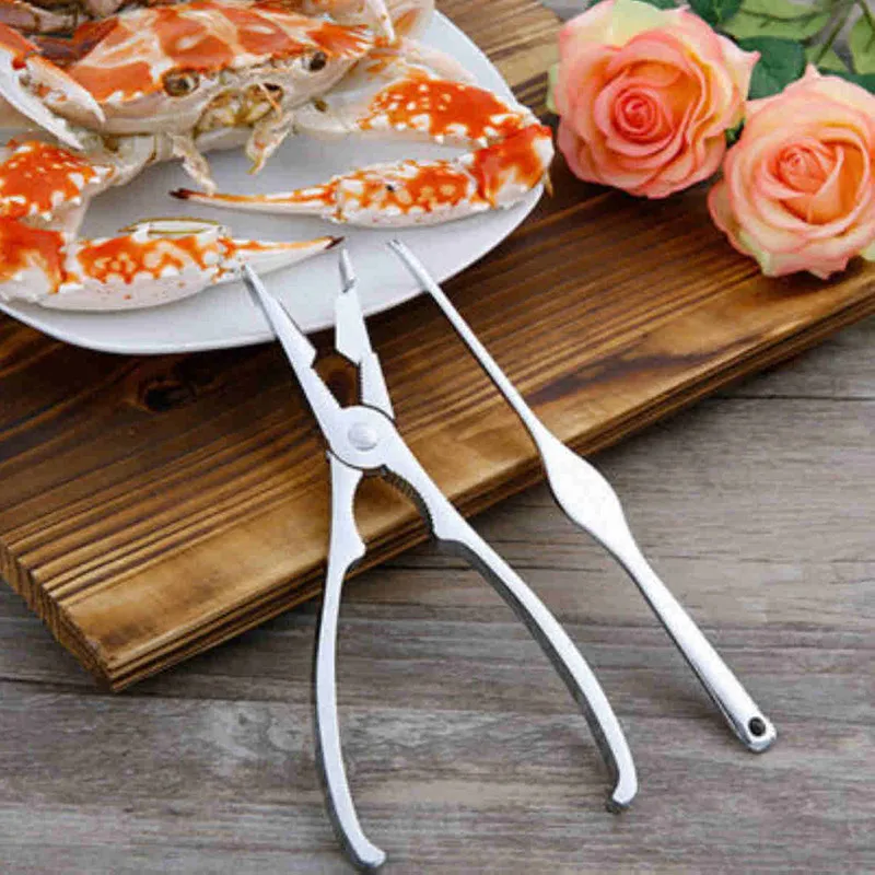 

2Pcs/set Stainless Steel Seafood Crab Tools Cracker Pick Fork Set For Crab Lobster Kitchen Eating Gadgets Seafood Crackers Picks