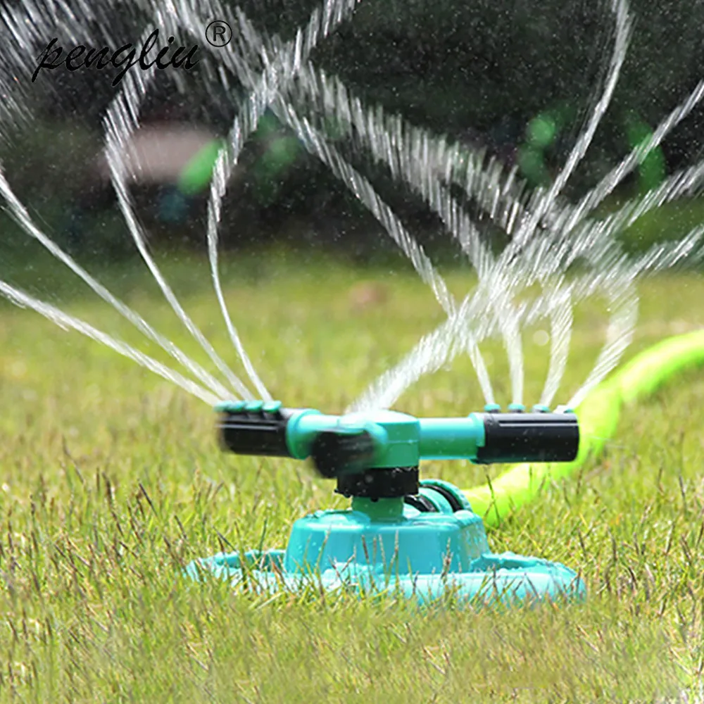 

360 Degree Rotary Garden Water Sprinkler Lawn Irrigation Sprinklers Lawn nozzle Circular Sprayer Three Arm Water Sprinkler IT062