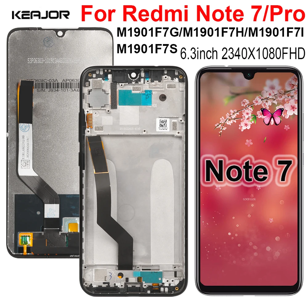 

Экран для Xiaomi Redmi Note 7, M1901F7G, ЖК-дисплей, сенсорный экран, замена для Xiaomi Redmi Note 7 Pro, ЖК-экран, запчасти для телефона