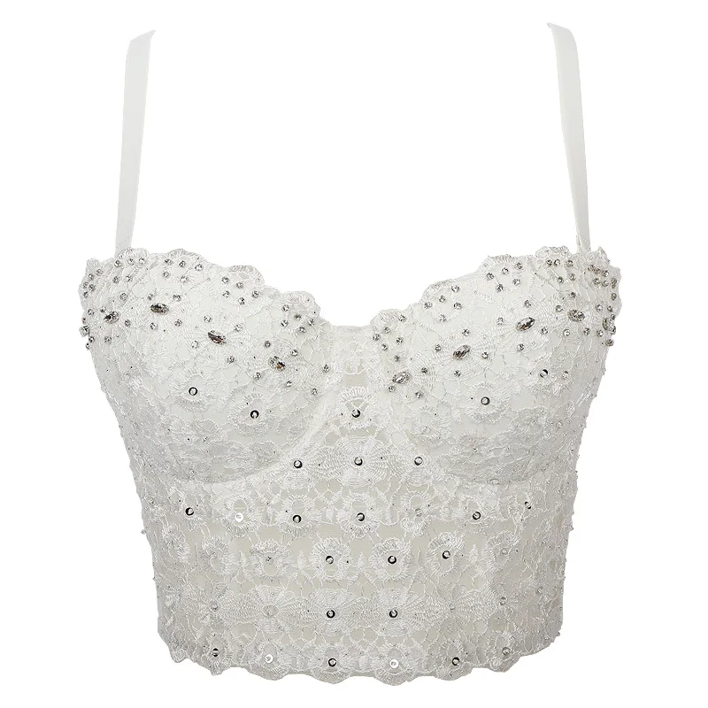 Lace Top Bustier Corset Fashion Tops Chaleco 2021 Off Shoulder Corto Brallette Corpiño De Mujer Ropa Para Topy Damskie Ladies