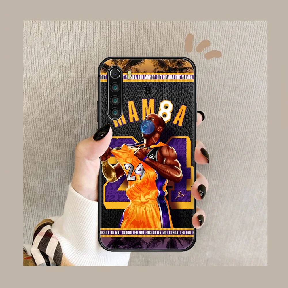

Kobe Bryant basketball 24 Phone Case For XIAOMI Redmi Note 5 7 8 T 9 6A 7A 8A 9S K 20 30 Pro black Back 3D Waterproof Trend