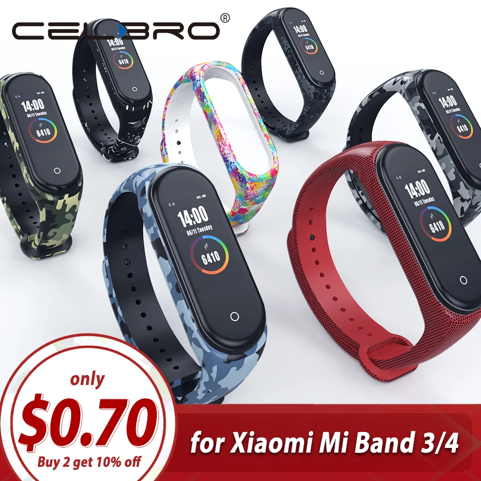 Ремешок для xiaomi mi band 4 ремешок на ремешке 3 силиконовый цветной милый браслет