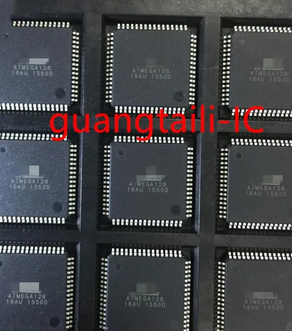 

5PCS ATMEGA128-16AU ATMEGA128 QFP-64 128K flash memory of 8-bit microcontroller New original parts
