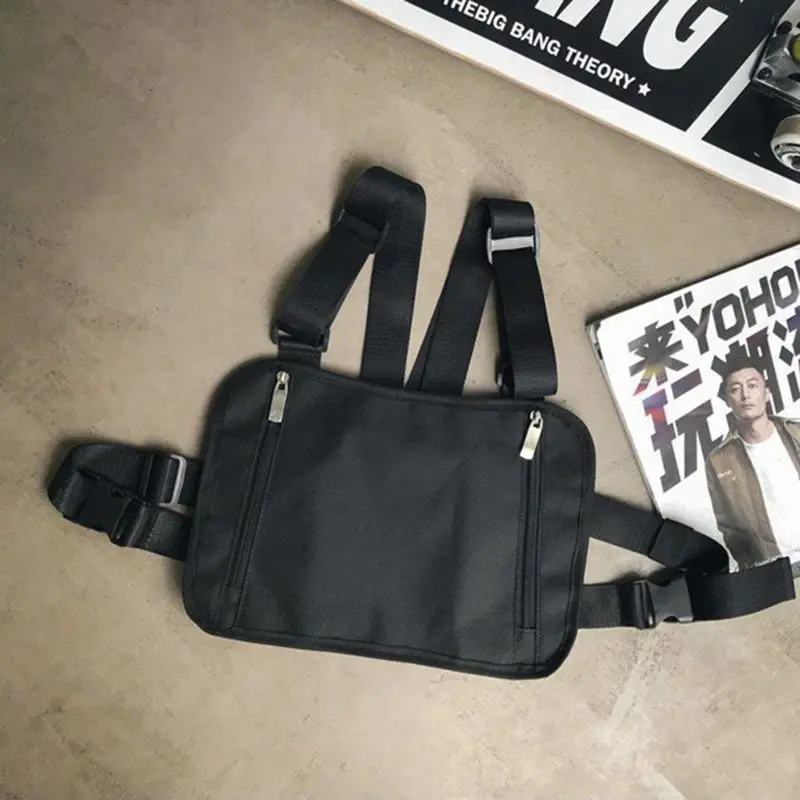 

Men Chest Rig Waist Bag Hip Hop Street Wear Shoulder Bags G5AE