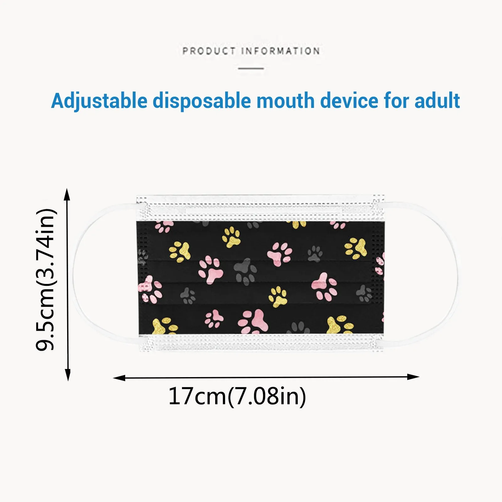 

10pcs Colorful Disposable Mouth Face Masks Unisex Adult Printing Three Layer Meltblown Cloth Breathable Hygiene Mask mascarillas