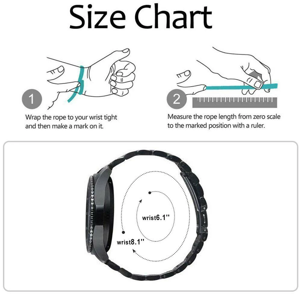 Ремешок из нержавеющей стали для наручных часов браслет Samsung Galaxy Watch Active 2 40 мм 44 22