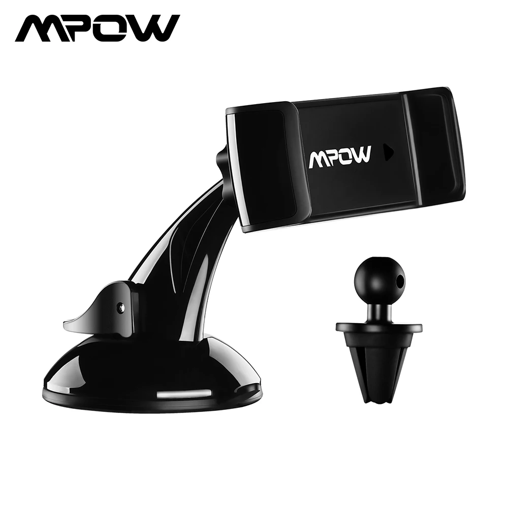 Mpow 2 в 1 Универсальный Автомобильный держатель для телефона лобовое стекло