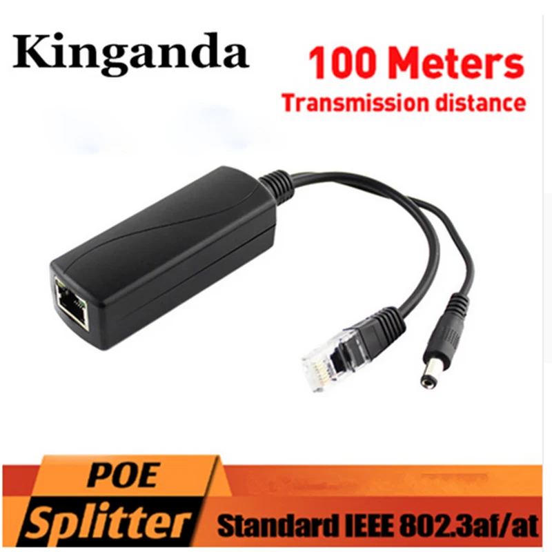 Новый активный сплиттер PoE Power Over Ethernet 48В до 12В 2А IEEE802.3af Стандартный Шарм |