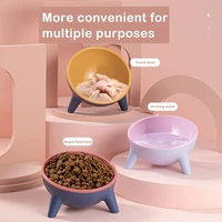 pet dog cat slow feed bowl drinking small dog protection bowl 15%c2%b0 tilt pet bowl with stand feeding pet bowls for dogs feeders