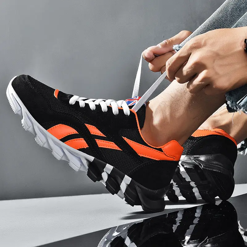 

Ultralight Running Shoes for Men Cushioning Mesh Breathable Men Sneakers Sport Gym Trainers 7 Color Big Size 39-46 Drop-shipping