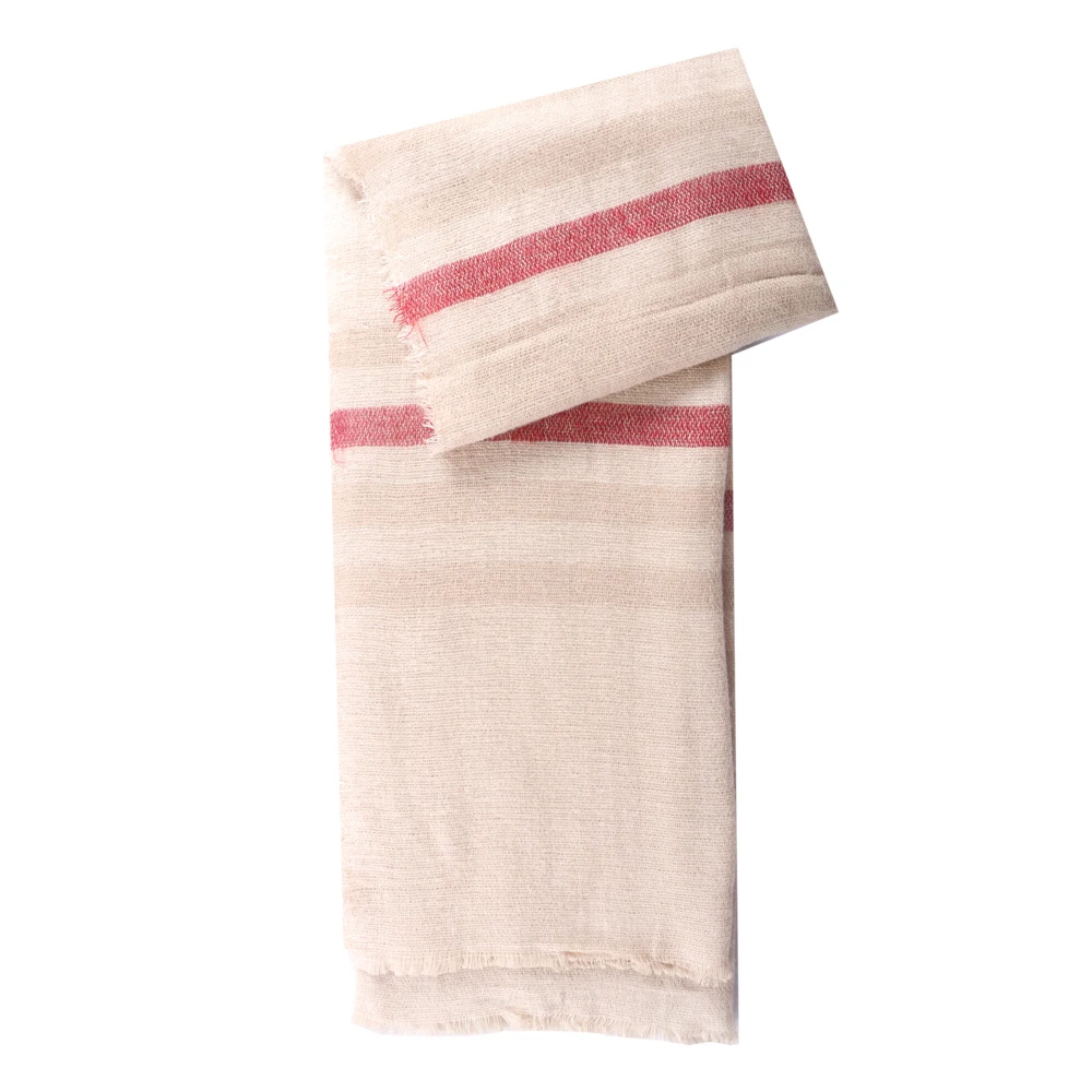 Модный кашемировый шарф-одеяло зимний шарф в клетку из пашмины бежевого цвета