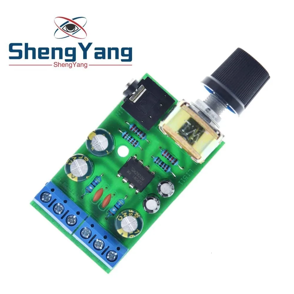 ShengYang Мини DC 3,7~ 12V 5V TDA2822M 2,0-CH стерео аудио усилитель мощности плата 3,5 мм AUX