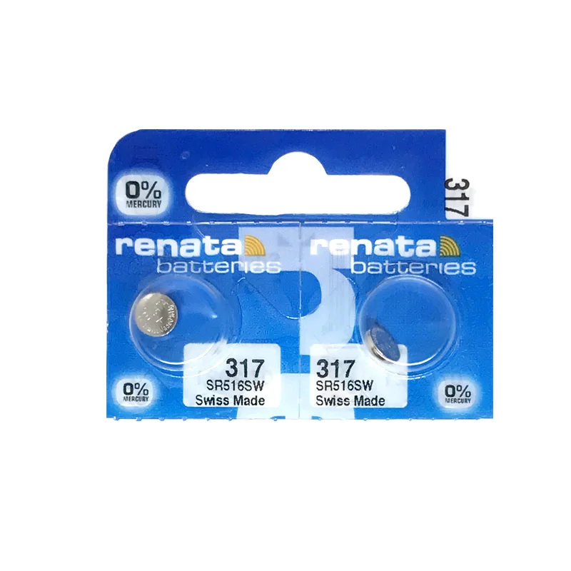 2 шт./лот Renata 317 100% оригинальный новый бренд длительный срок службы SR516SW SR62 D317
