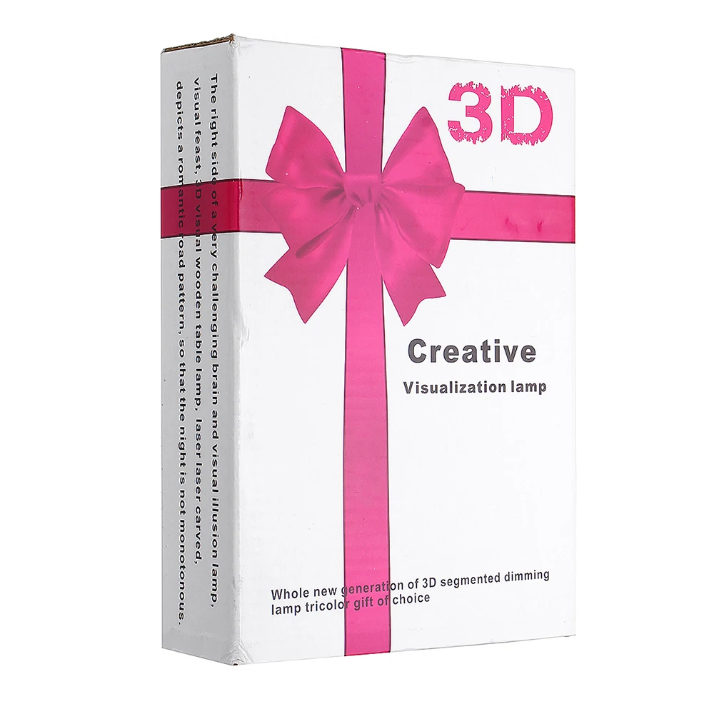 

3D Plate LED Lamp Creative 3D LED Night Lights Novelty Illusion Night Lamp 3D Illusion Table Lamp For Home Decorative