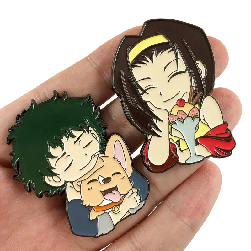 Заколки Cowboy Bebop японская аниме фигурка Спайк Шпигель Faye в форме Святого Валентина
