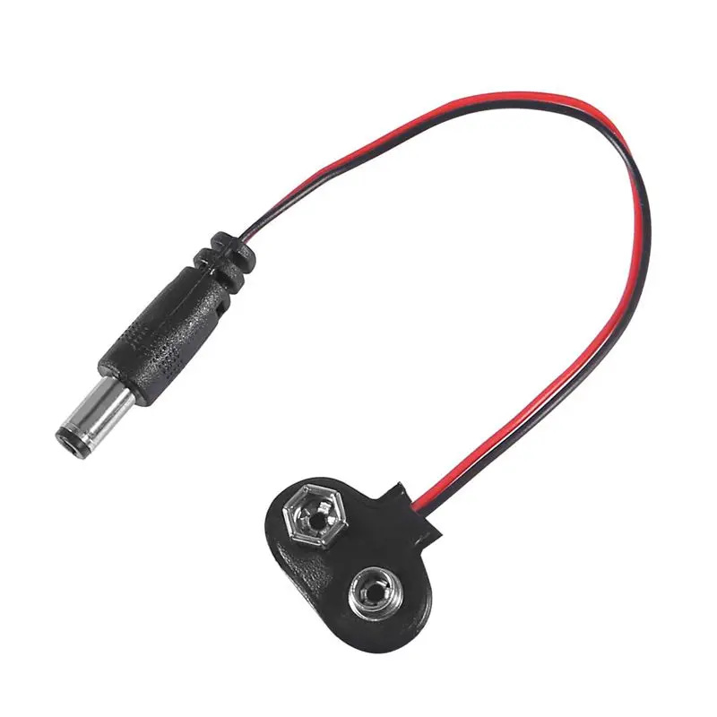 3Pcs 3.3V 5V MB102 Беспаячная плата питания макетной платы с модулем питания от аккумулятора 9V и кабелем с зажимом 2.1x 5.5mm Мужской для Arduino.