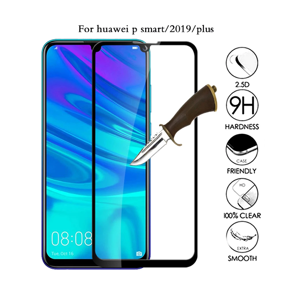 9D полное покрытие для huawei p smart plus 2019 2018 закаленное стекло pro Z защита экрана