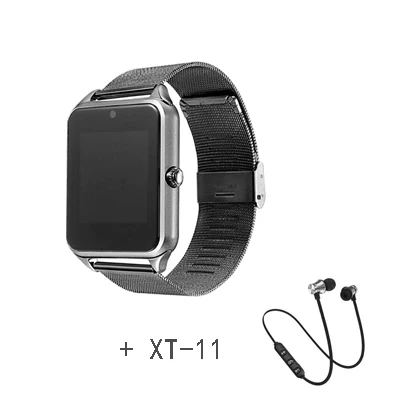 Black and XT-11 S Умные часы Z60, Bluetooth, умные часы Z60, умные часы с sim-картой, TF камерой, умные часы, Android, умные наручные часы для мобильного телефона - Цвет: Black and XT-11 S