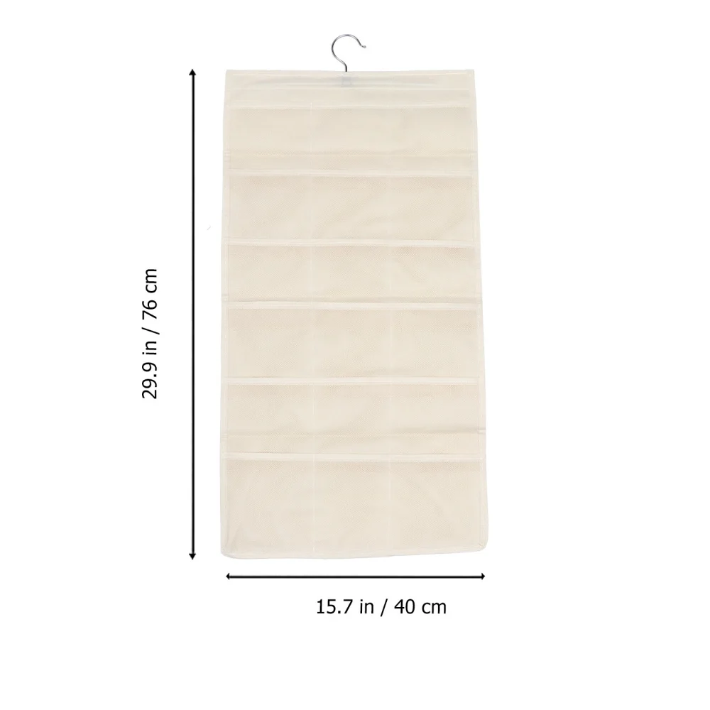 

2pcs Hanging Closet Shelf Multi-layer Storage Bag Household Clothes Container