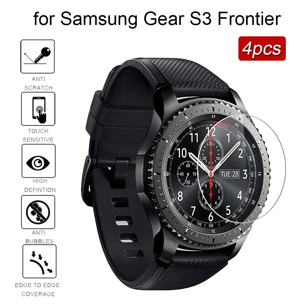 4 шт Защитная пленка из закаленного стекла для Samsung Galaxy передач S3 Frontier Смарт-часы
