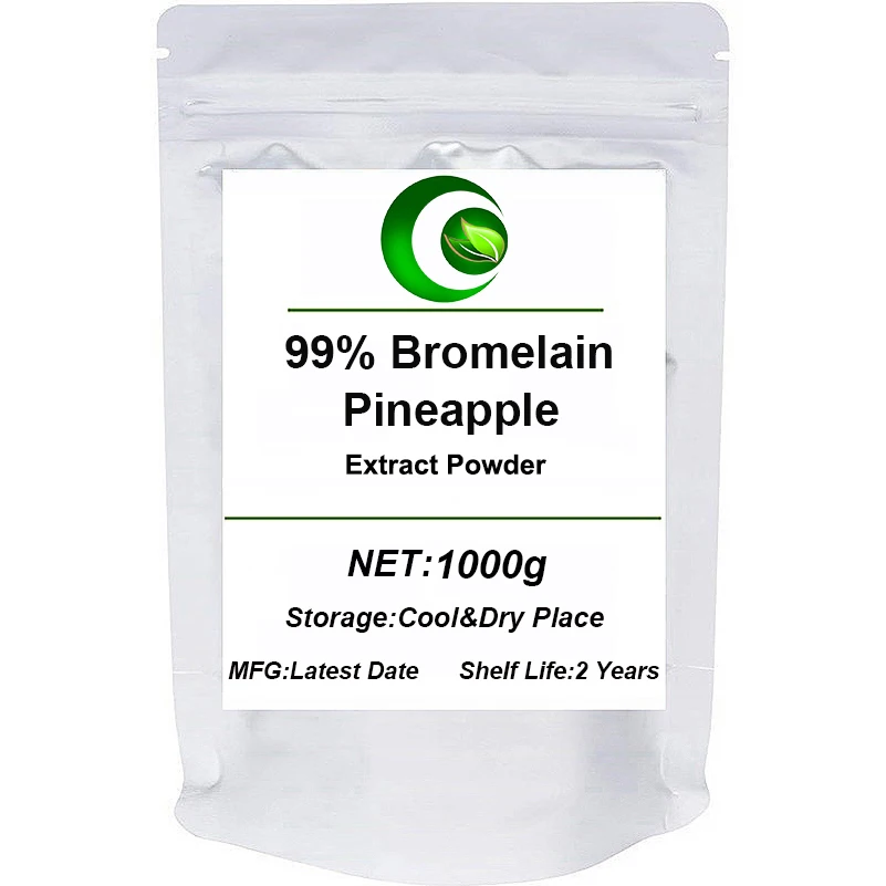 Чистый порошок бромелина 99% экстракт ананаса лучшие пищевые ферменты