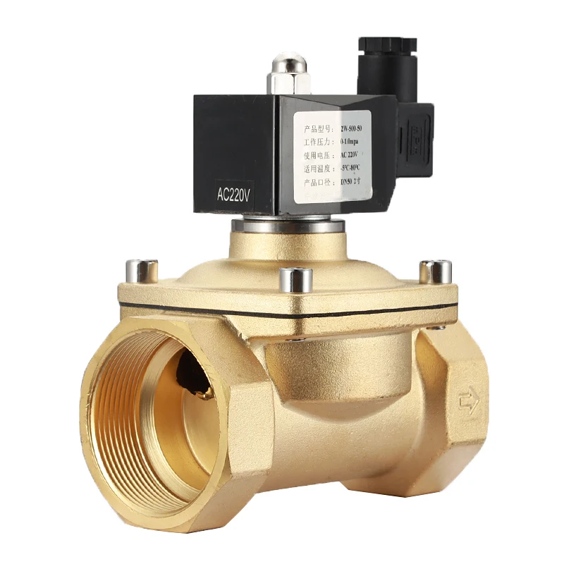 

AC220V Home Improvement Plumbing Normally Closed Electric Solenoid Valve Water Control Valve Fully Enclosed Coil G1/2" G3/4" G1"
