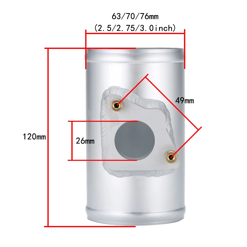 Автомобильная Трубка воздушного потока Серебряный впускной коллектор для Toyota