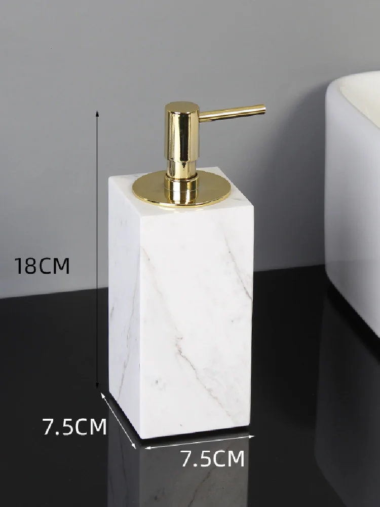 marble bathroom set liquid soap dispenser toothbrush holder gargle cup tray cotton swabtissue box sell separately nordic style free global shipping