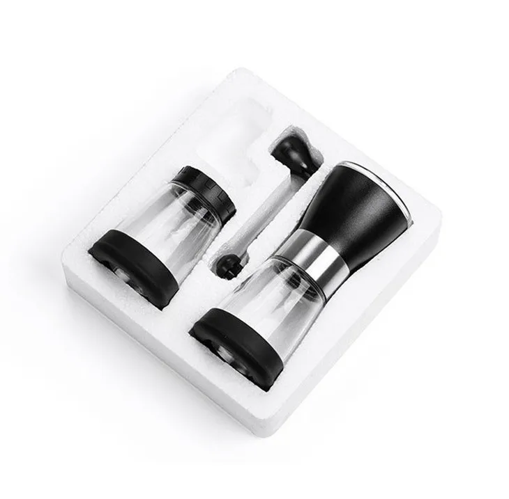 

Manual Ceramic Coffee Grinder Stainless Steel Glass Adjustable Coffee Bean Mill With Storage Jar Easy Clean Kitchen Tools