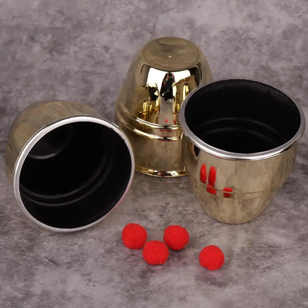 

Classic Toys Sanxian Guidong Golden Plated Sanxian Game Toy Cup Picking Props Fairy Bean Magic Ball Board Interactive W1B3