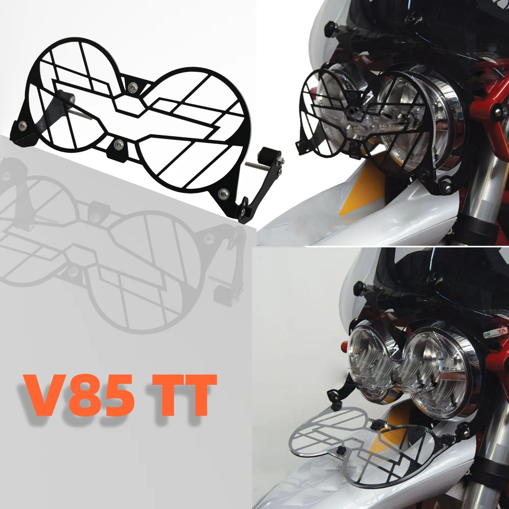 

For Moto Guzzi V85 TT NEW Motorcycle Folding Headlight Guard Protector Grill Double Protection V85TT