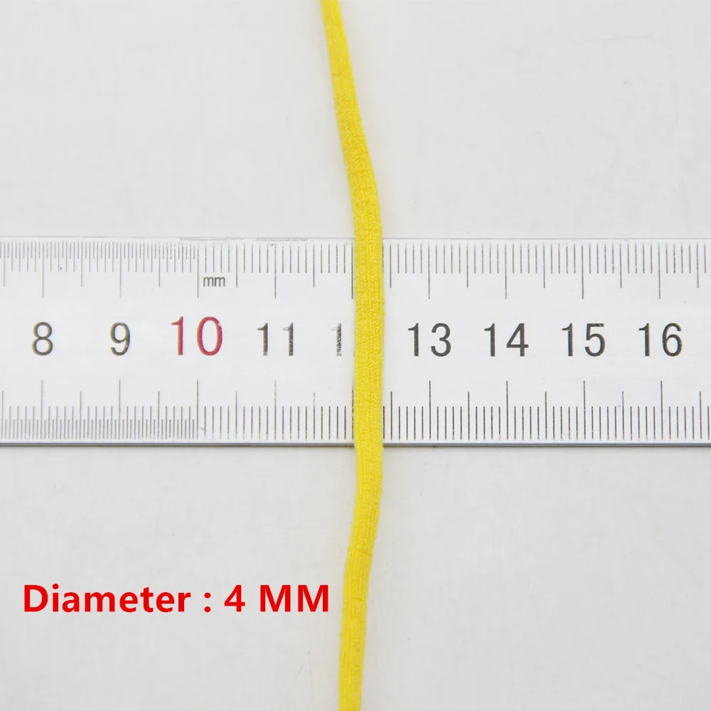 10 ярдов 5 мм цветная маска для рта эластичная лента лица талии шнур ушей плоский