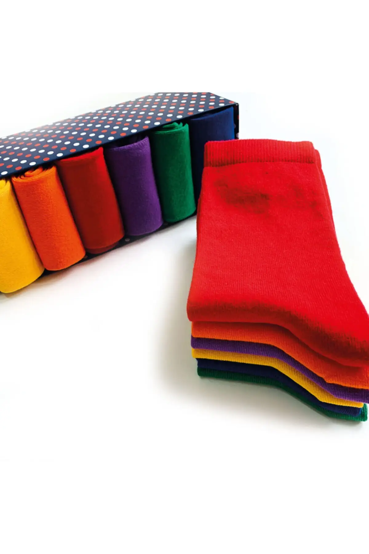 6 pairs of Pastel Color Women's Socks Special Boxed