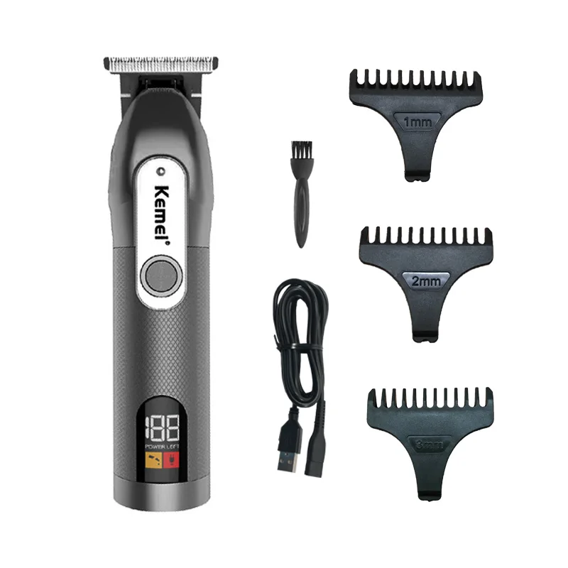 

Kemei Professional Hair clipper For Barber Cord or Cordless Use Hair Trimmer Rechargeable Electric Hair Cutting Machine